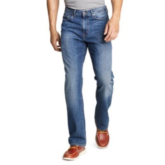 EDDIE BAUER Relaxed Fit Jeans 32x30 Logo Patch - Picture 1 of 7